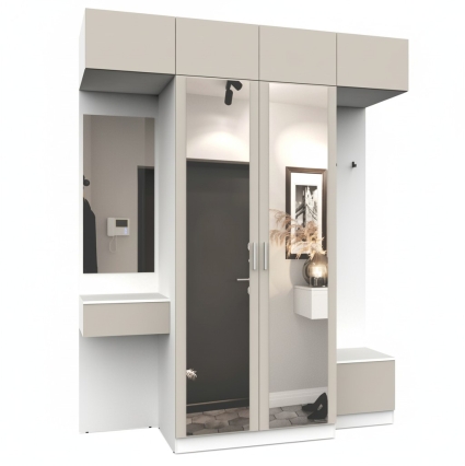 Набор мебели для прихожей "Марсель-261" МР 01-261 В2490 Ш2000 Г580 (ЛД.. Набор мебели для прихожей "Марсель-261" МР 01-261 В2490 Ш2000 Г580 (ЛД..